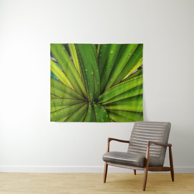 Morning Rain on the Screw Pine Tapestry (In Situ (Horizontal))