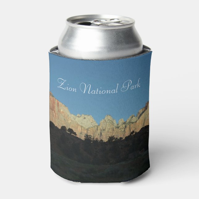 Morning Red Rocks at Zion National Park Can Cooler (Can Front)