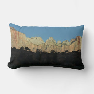 Morning Red Rocks at Zion National Park Lumbar Cushion