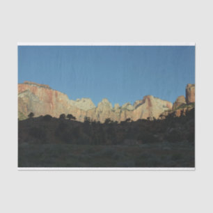 Morning Red Rocks at Zion National Park Tissue Paper