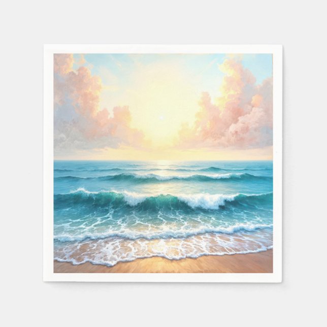 Morning Seascape Napkin (Front)