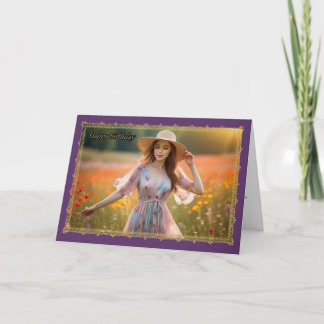 Morning Serenity Woman's Birthday Card