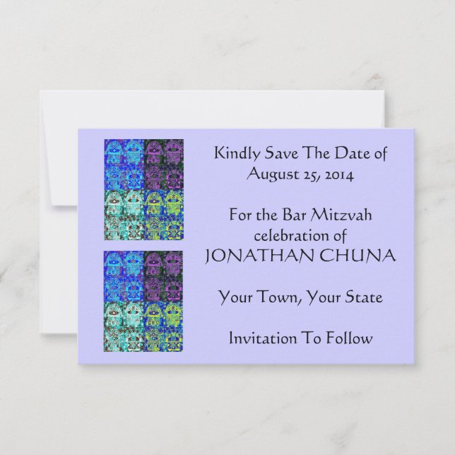 Morning Service OR Evening Affair 'Save' Card (Front)