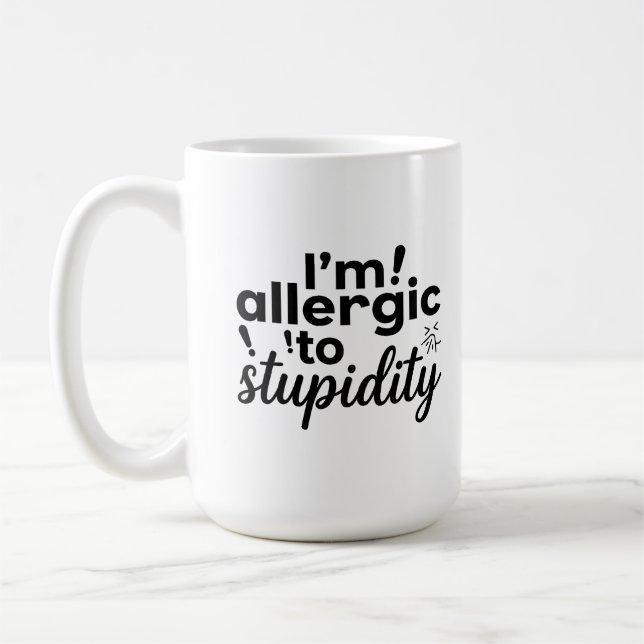 Morning Sipper Classic Mug 15 oz Funny Tea Design (Left)
