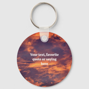 Morning Sky Nature Personalised Key Ring