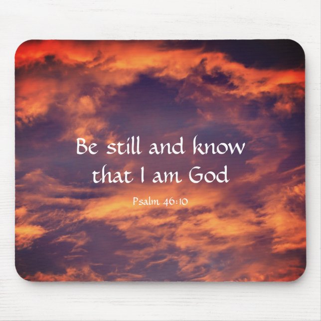 Morning Sky Psalm 46:10 Inspirational  Mouse Pad (Front)