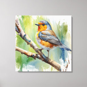 Morning Song robin bird painting wall art