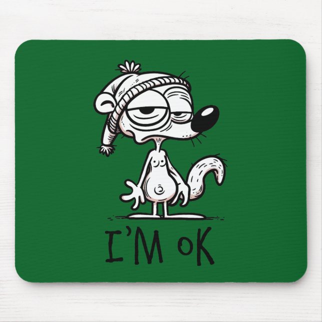 Morning Squirrel Mouse Pad (Front)