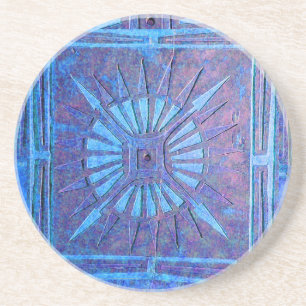 MORNING STAR , blue Coaster