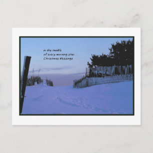 Morning Star Christmas Holiday Postcard