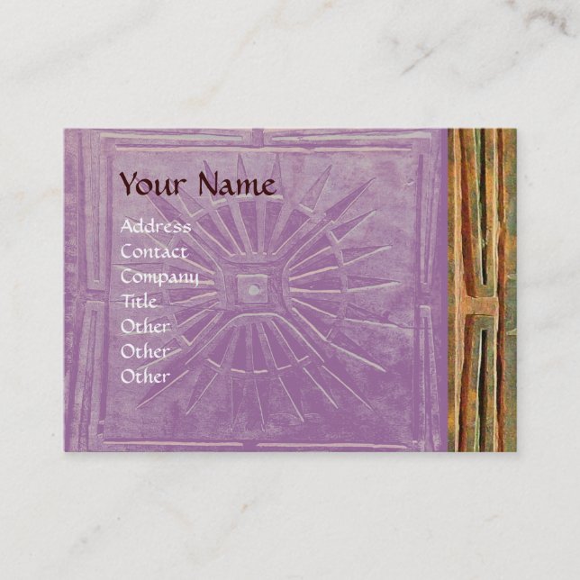 MORNING STAR , MONOGRAM BUSINESS CARD (Front)