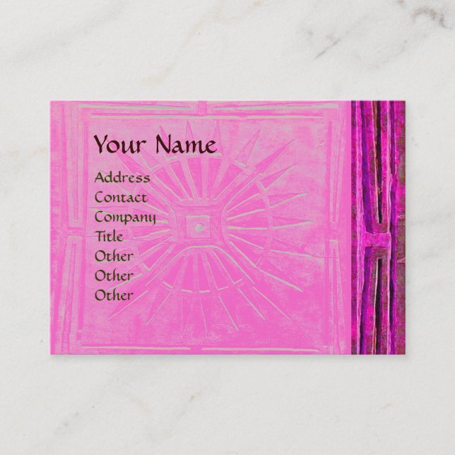 MORNING STAR , MONOGRAM BUSINESS CARD (Front)