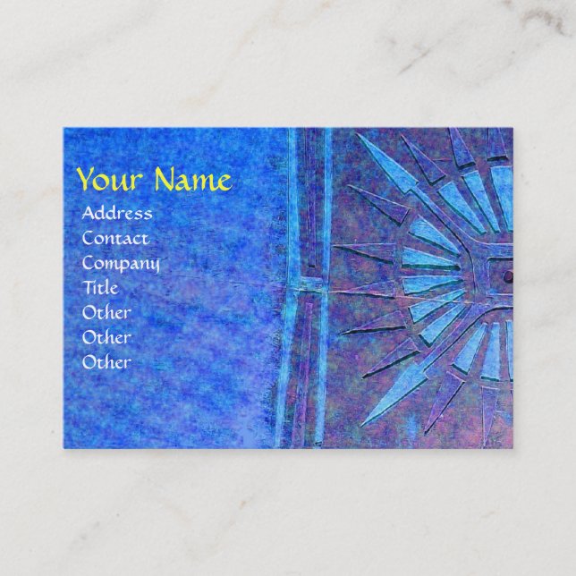 MORNING STAR , MONOGRAM BUSINESS CARD (Front)