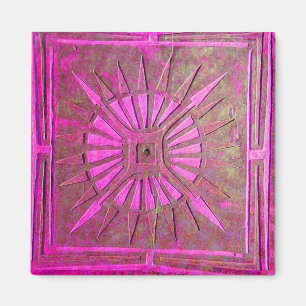 MORNING STAR ,pink violet Magnet