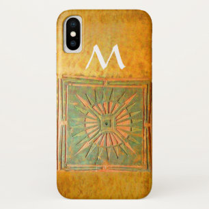 MORNING STAR ,Yellow,Brown,White Monogram Case-Mate iPhone Case