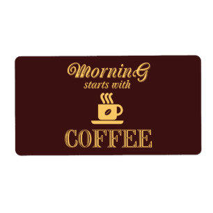 Morning starts with coffee