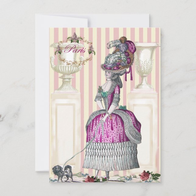 Morning stroll down the Champs-Élysées Invitation (Front)