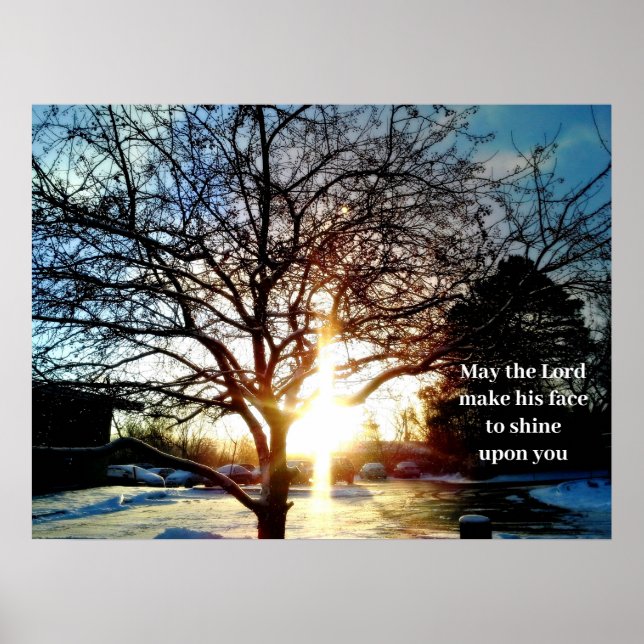 MORNING SUN CREATES THE CROSS poster (Front)