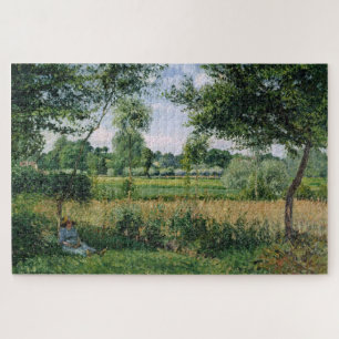 Morning Sunlight Effect, Eragny by Pissarro Jigsaw Puzzle