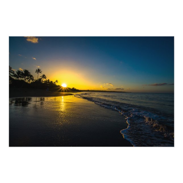 Morning Sunrise in Hawaii Photo Print (Front)