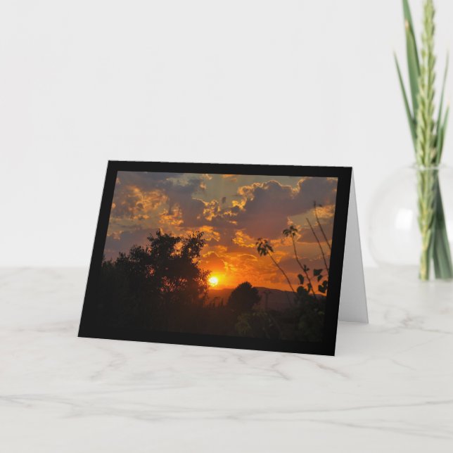 Morning Sunrise Landscape Card (Front)