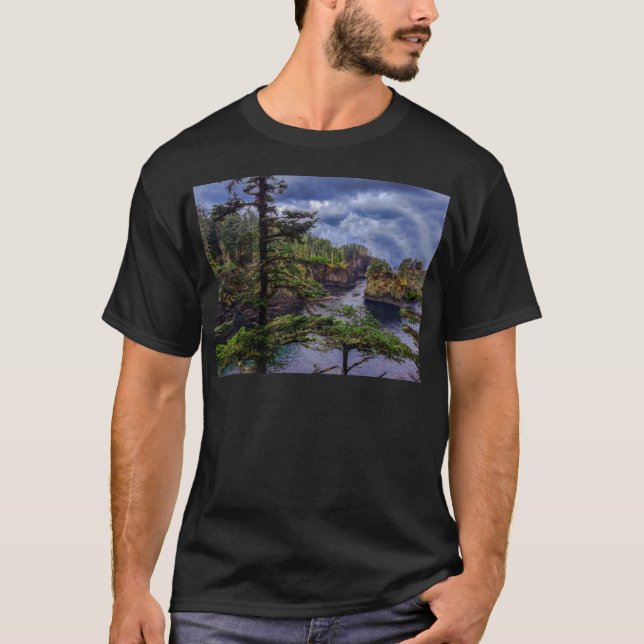 morning sunrise olympic peninsula Cape Flattery T-Shirt (Front)