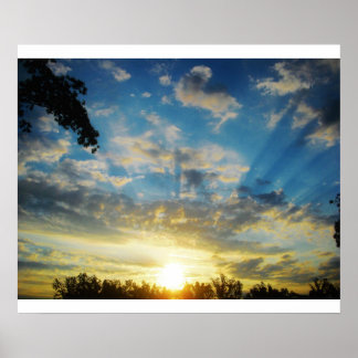 morning sunrise poster