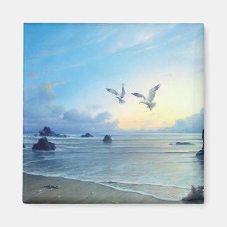 Morning Tides Beach Theme Kitchen Magnets