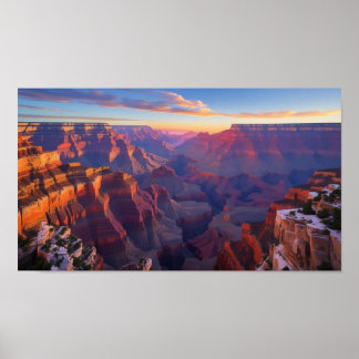 Morning View of Grand Canyon Poster