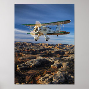 Morning Waco Flight Poster