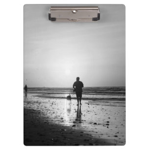Morning Walk Grayscale Clipboard