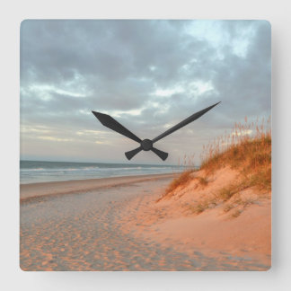 ‘Morning Walk’ Square Wall Clock