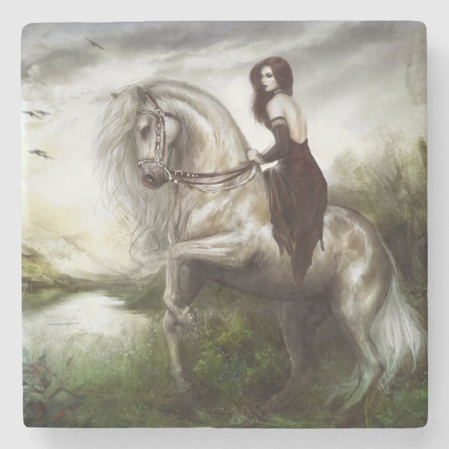 Morning Welcome Stone Coaster (Front)