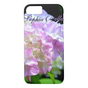 Morning Whisper - Hydrangea -monogrammed iPhone 8/7 Case