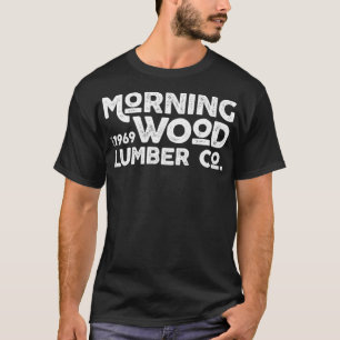 Morning Wood space theme archaeology bagel T-Shirt