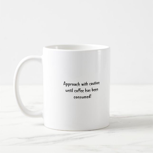 Mornings are ghoulish til I get coffee Mug (Left)