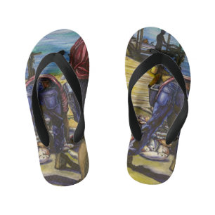 Morning's Catch, Harbour Island, Bahamas Kid's Jandals