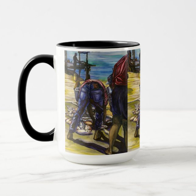 Morning's Catch, Harbour Island Mug (Left)