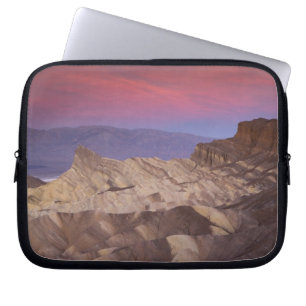 Mornings first light on Zabriskie Point and 2 Laptop Sleeve