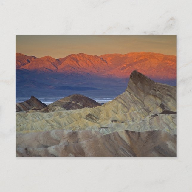 Mornings first light on  Zabriskie Point and Postcard (Front)
