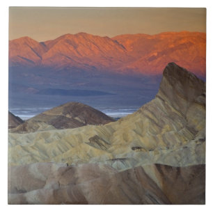 Mornings first light on Zabriskie Point and Tile