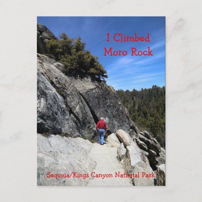 Moro Rock Sequoia National Park Postcard (Front)