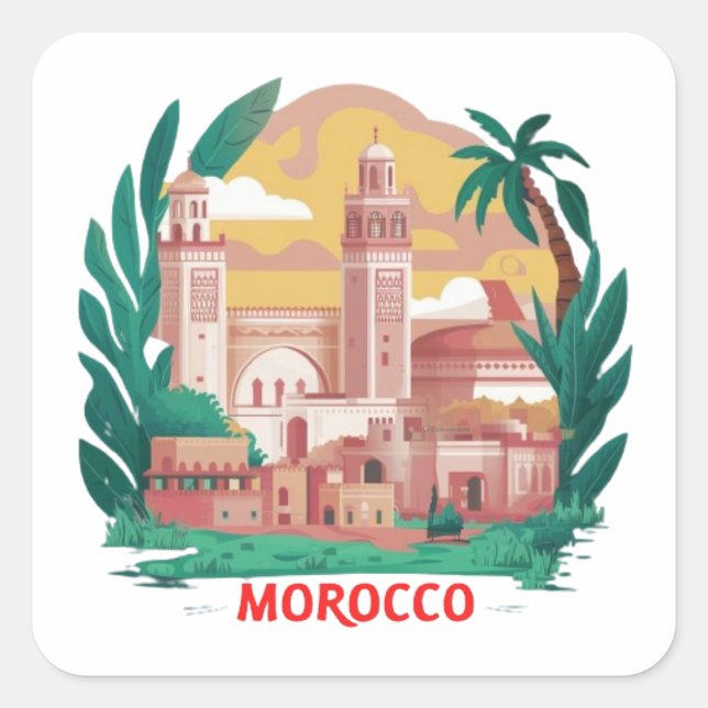 MORO  SQUARE STICKER (Front)