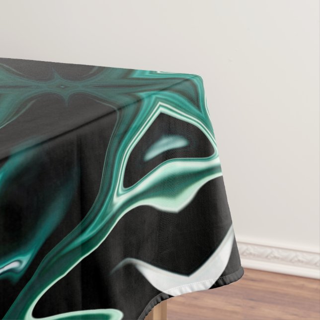 Moroccan african ethnic dark pattern kaleidoscope tablecloth (In Situ)