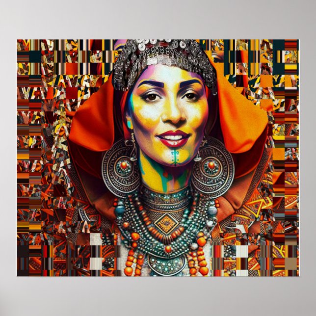 Moroccan Amazigh Beauty V3 Poster (Front)