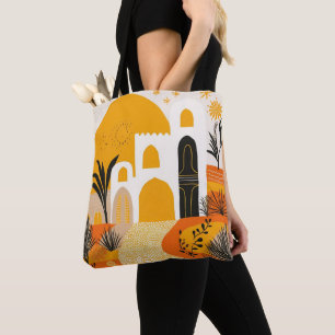 Moroccan Architecture Abstract Tote Bag