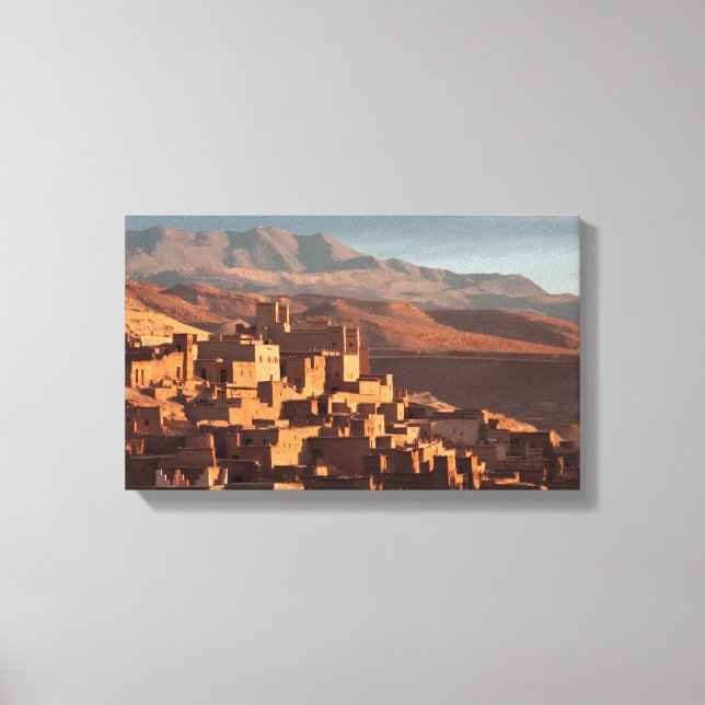 Moroccan Atlas sun painting Canvas Print (Front)