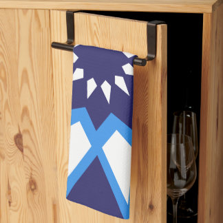 Moroccan Blue And White Pattern Kitchen Towel