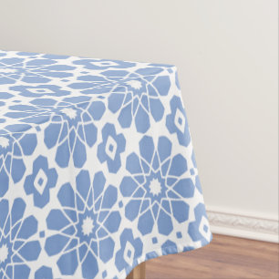 Moroccan Blue Tablecloth