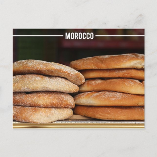 Moroccan Bread - Khobz Kesra, Morocco Postcard (Front)